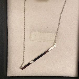 Silver and Diamond Necklace